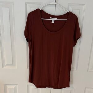 Athleta Women's Brown Short Sleeve Tee